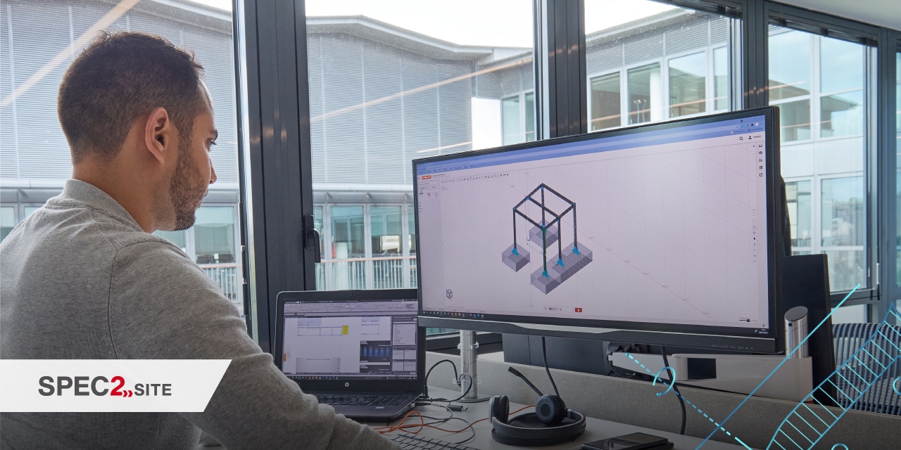 工程師正在使用錨板設計軟件