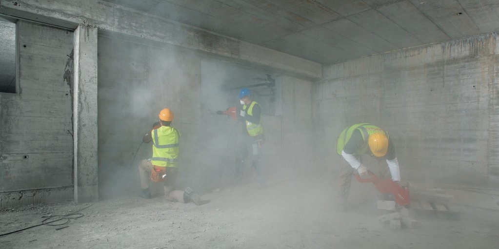 采用喜利得除塵系統（DRS），提升工作舒適度、操作安全性以及客戶的生產力